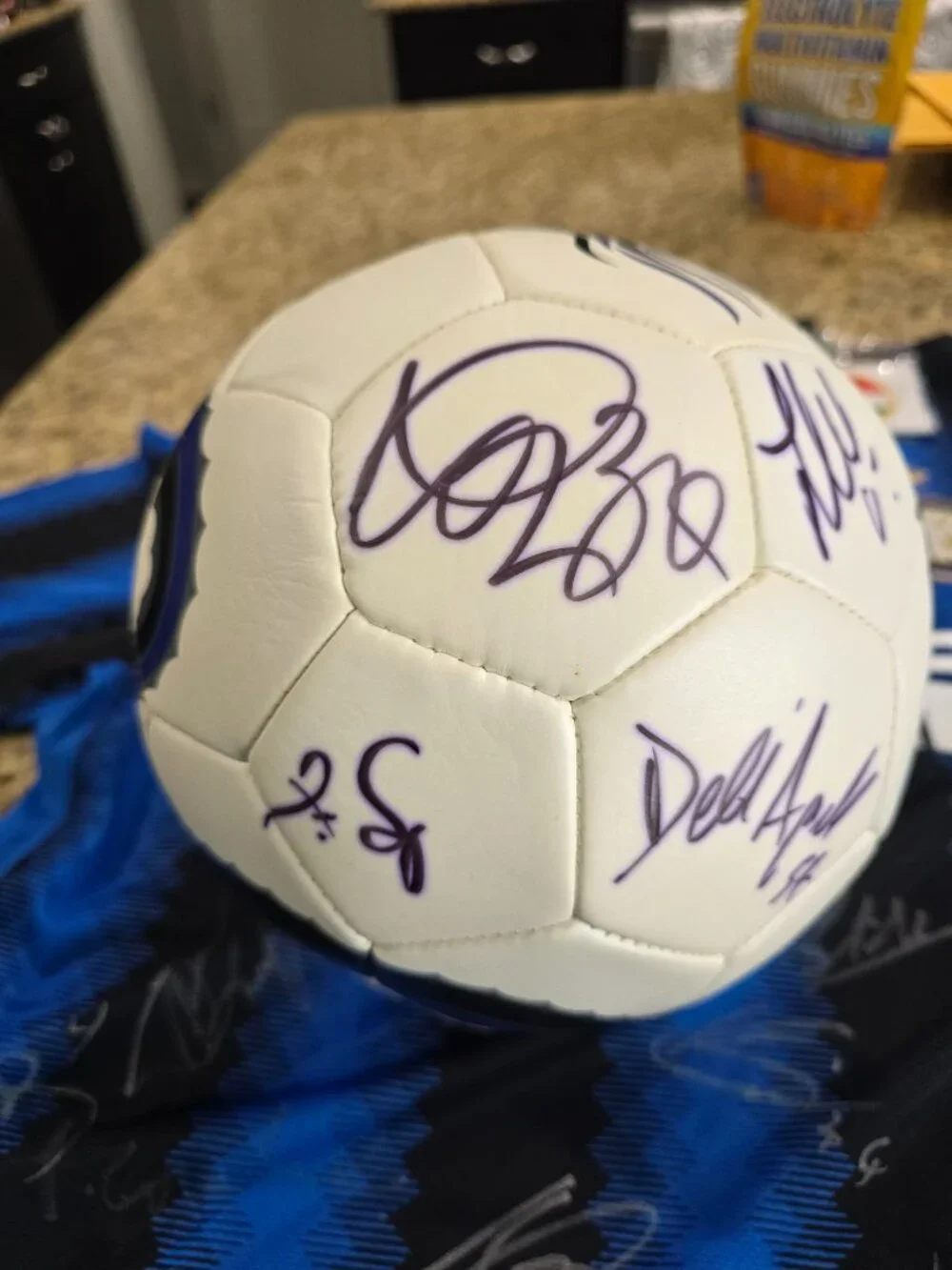 SIGNED 2010 Championship Team Inter Milan Jersey & Soccer Ball - NWT